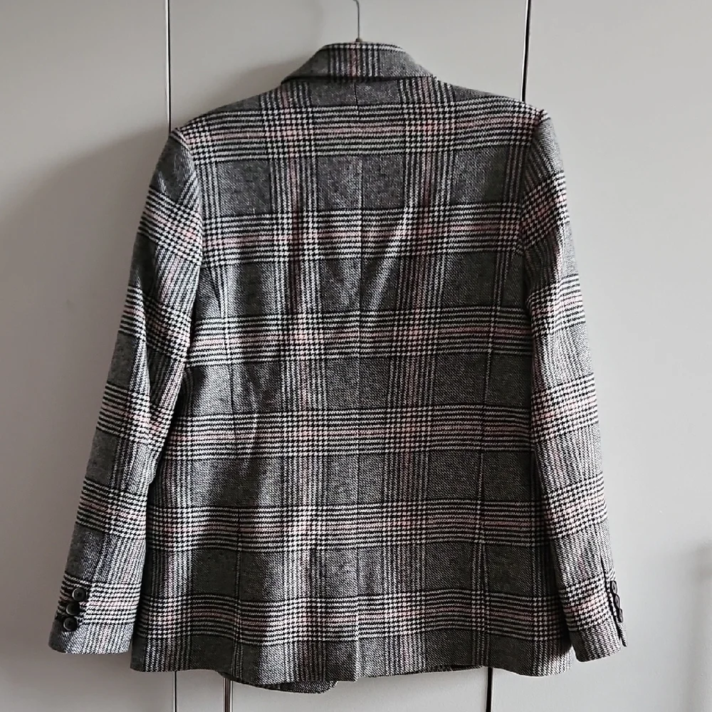 Anine Bing Size S Black and White Checkered Blazer